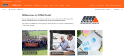 Screenshot vom COBA-Portal